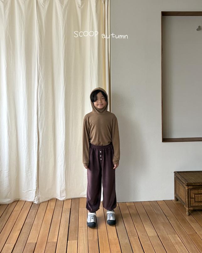Button Velour Pants by Scoop for Child - view 3