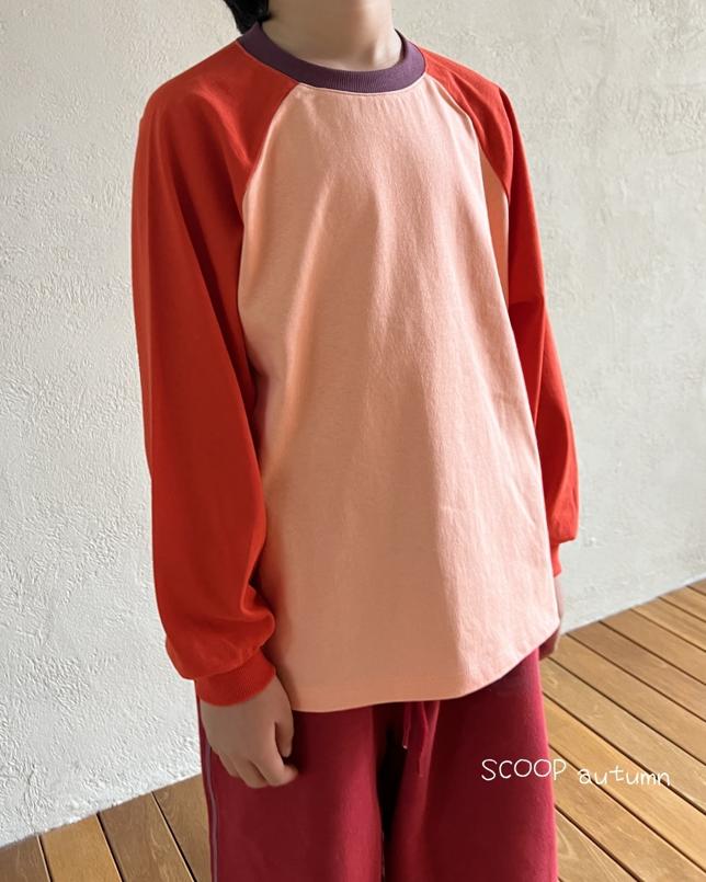 Color Raglan Tee by Scoop for Child - view 9