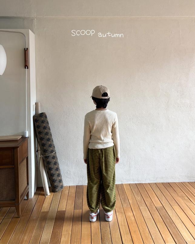 Terry Striped Jogger Pants by Scoop for Child - view 7