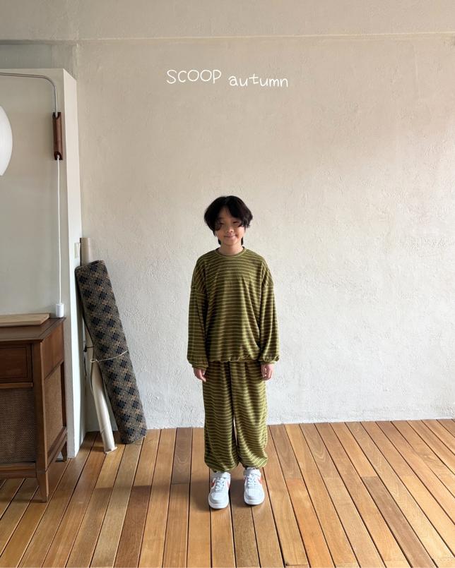 Terry Striped Sweatshirt by Scoop for Child - view 3