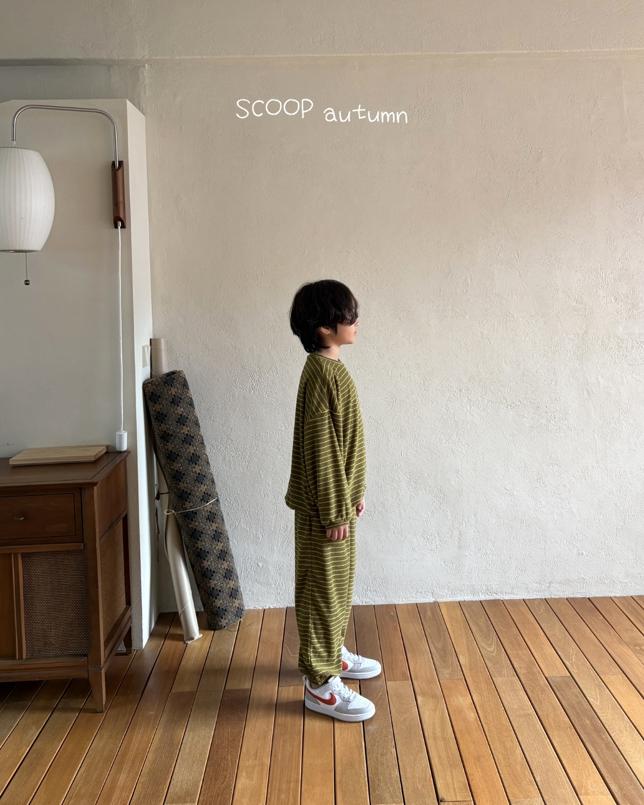 Terry Striped Sweatshirt by Scoop for Child - view 4