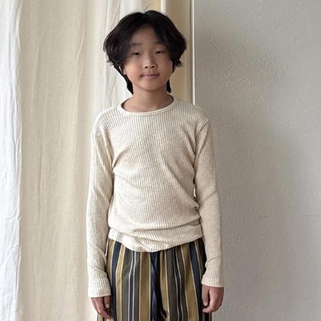 Low Ribbed Tee by Scoop for Child - view 2