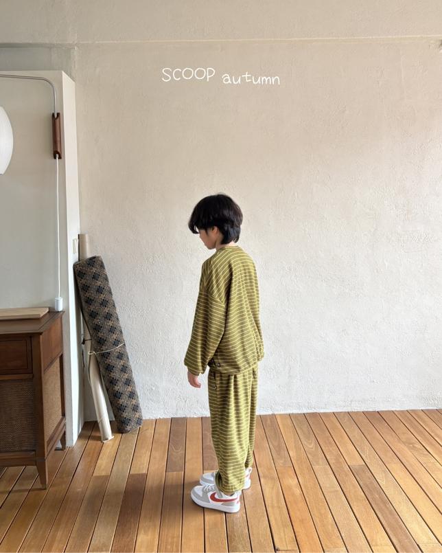 Terry Striped Jogger Pants by Scoop for Child - view 10