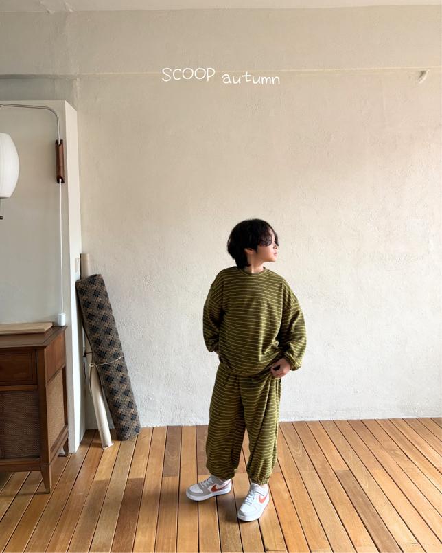 Terry Striped Sweatshirt by Scoop for Child - view 9