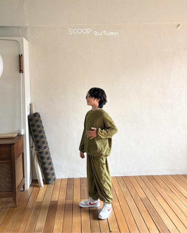 Terry Striped Sweatshirt by Scoop for Child - view 7