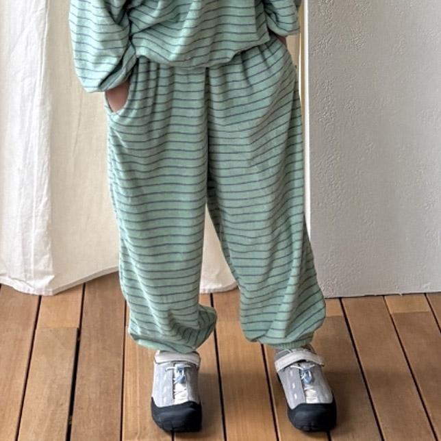 Terry Striped Jogger Pants by Scoop for Child - view 12