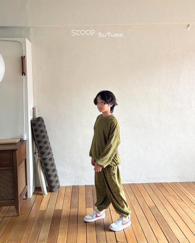Terry Striped Sweatshirt by Scoop for Child - view 8