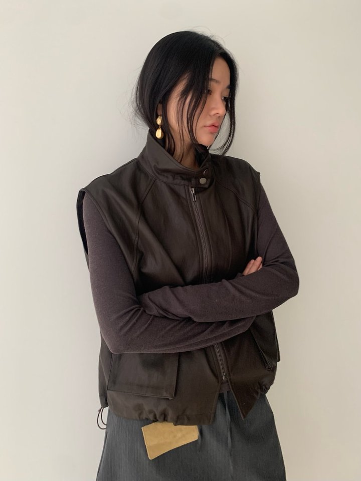 Leather Vest by Sof for Women - view 1