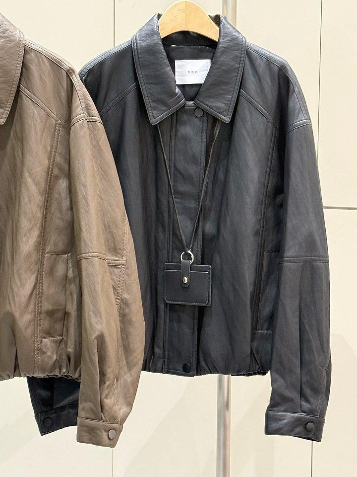 Frin Leather Jacket by Sof for Women - view 11
