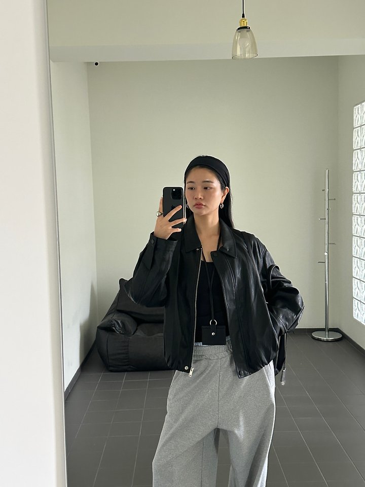 Frin Leather Jacket by Sof for Women - view 5