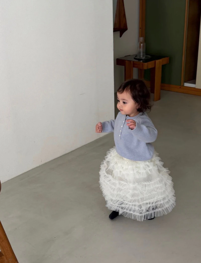 Bebe Button Wool Cash Crewneck Knit by Soye for Baby - view 3