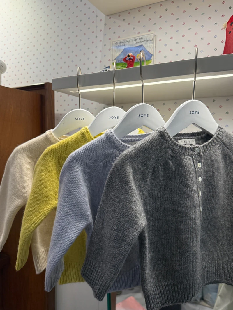 Bebe Button Wool Cash Crewneck Knit by Soye for Baby - view 4
