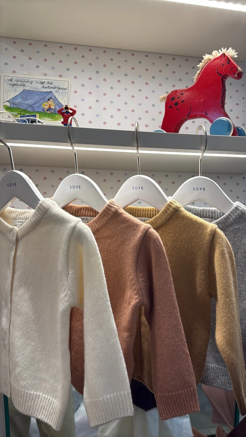 Bebe Basic Cash Crewneck Cardigan by Soye for Baby - view 3