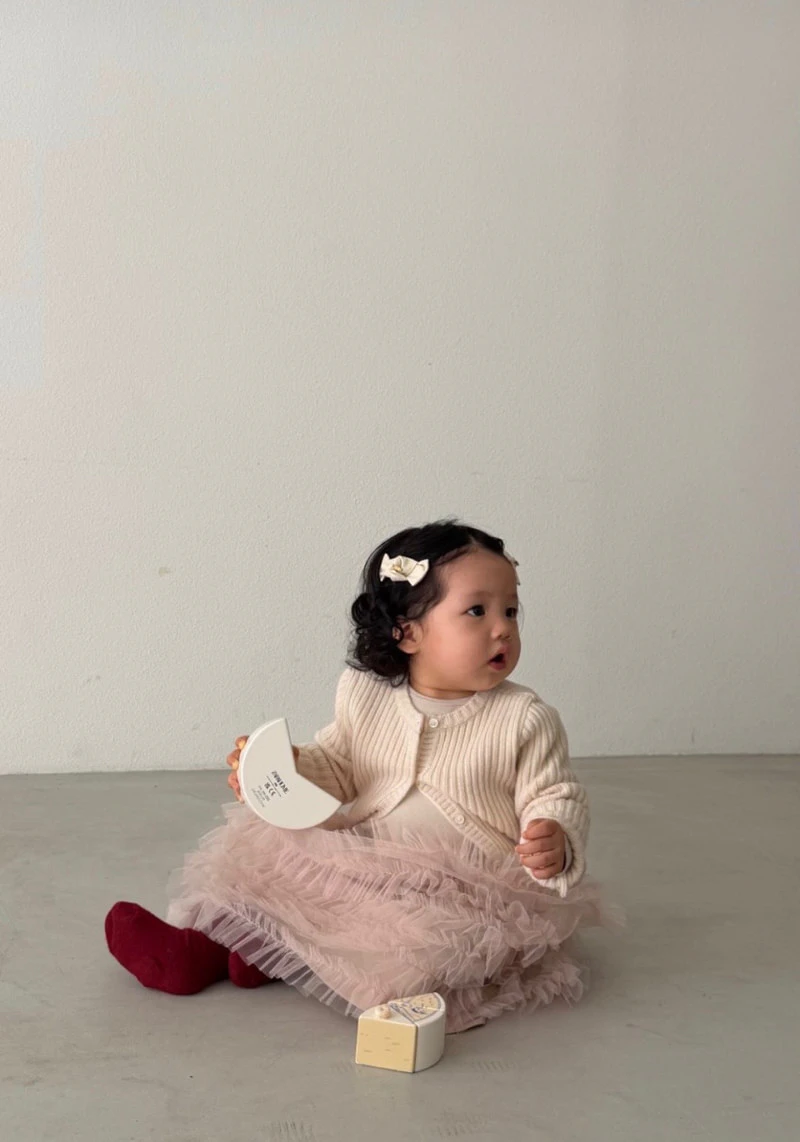 Bebe Ellie Wool Ribbed Cardigan by Soye for Baby - view 3