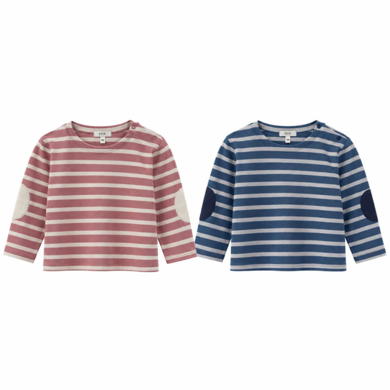 Bebe Fall Striped Patch Tee by Soye for Baby - view 1