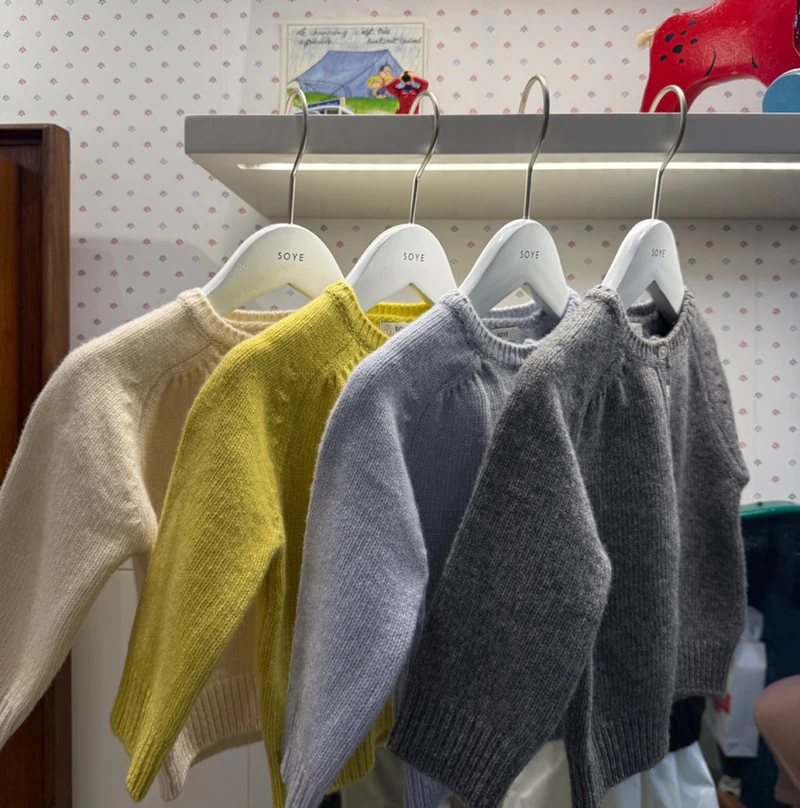 Bebe Button Wool Cash Crewneck Knit by Soye for Baby - view 6