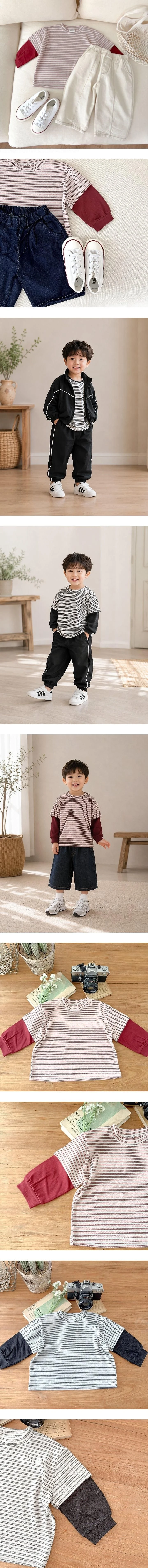 Layered Striped Tee by Stella & K for Child - view 1