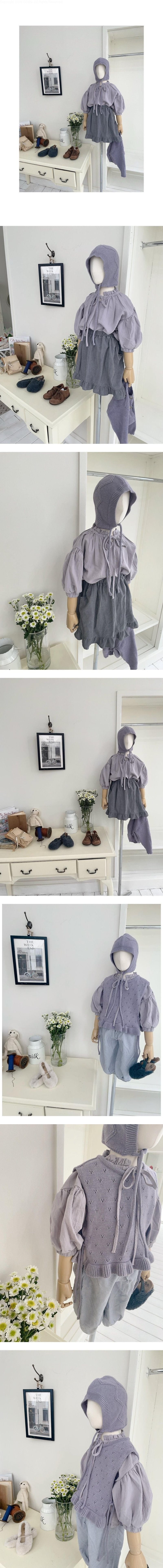 Strap Shirring Volume Blouse by Studio M for Child - view 1