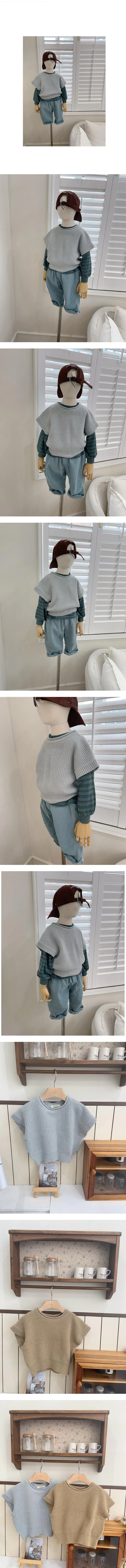 Pearl Knit Ribbed Vest by Studio M for Child - view 1