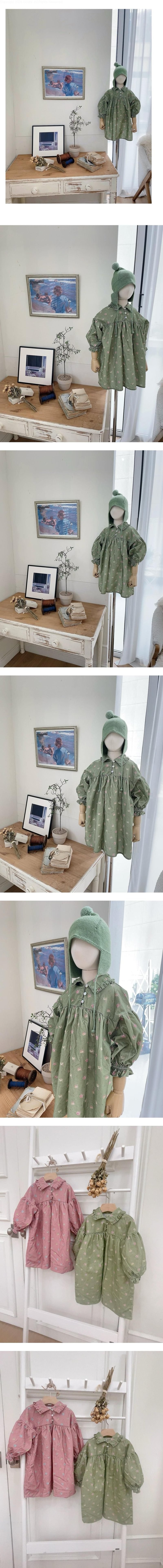 Pleats Printed Dress by Studio M for Child - view 1