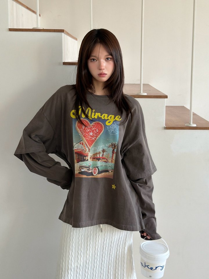 Mirage Layered Tee by Sugar Case for Women - view 5