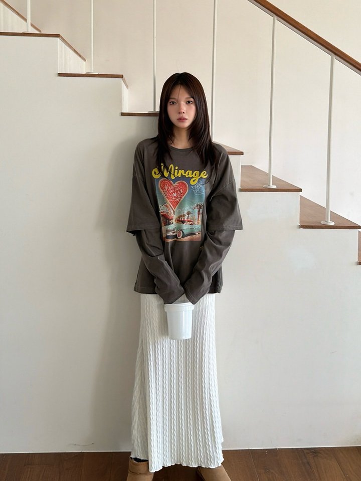 Mirage Layered Tee by Sugar Case for Women - view 7