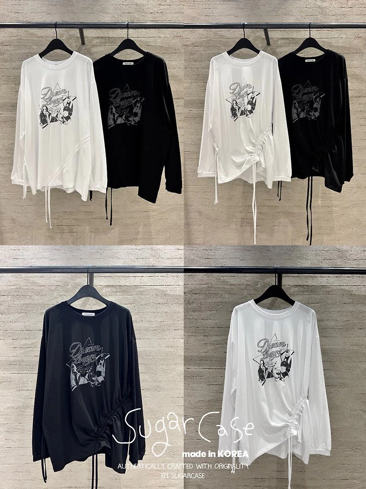 Lounge Shirring Tee by Sugar Case for Women - view 2