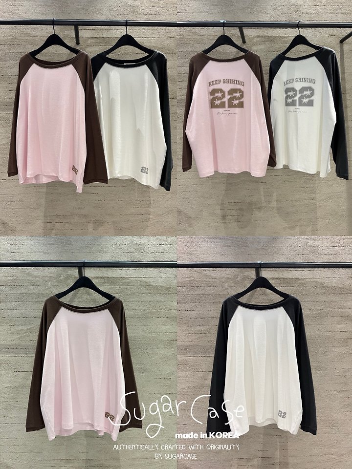 Number Raglan Tee by Sugar Case for Women - view 2