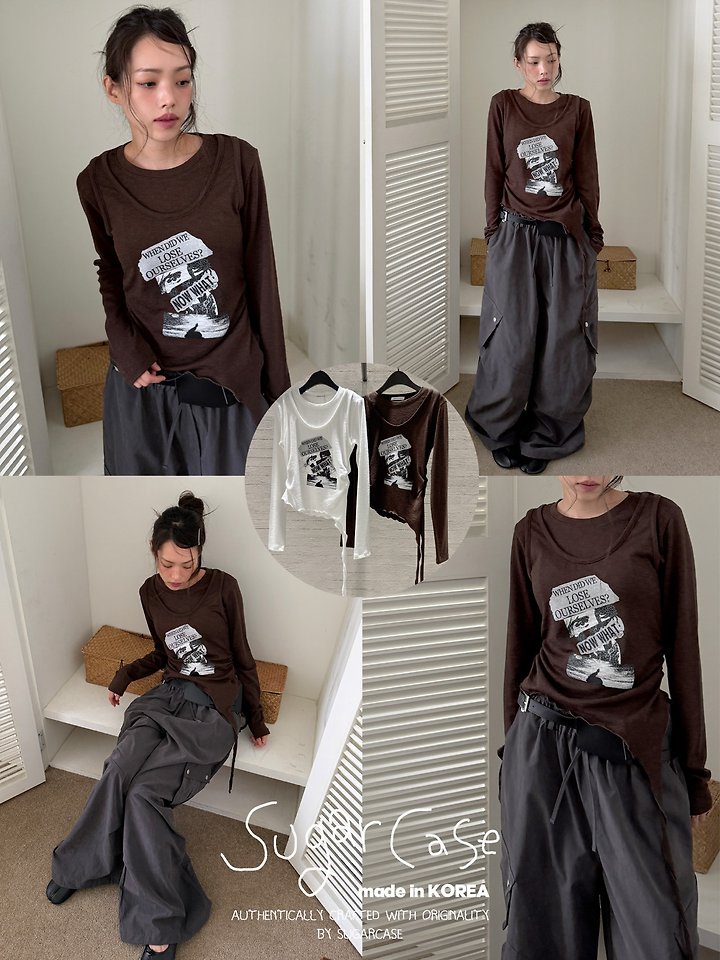 Now Layered Tee by Sugar Case for Women - view 1