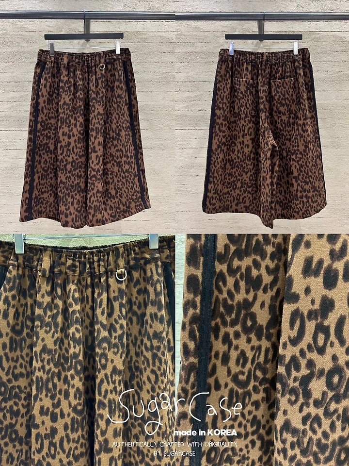 Leopard Bermuda Pants by Sugar Case for Women - view 2