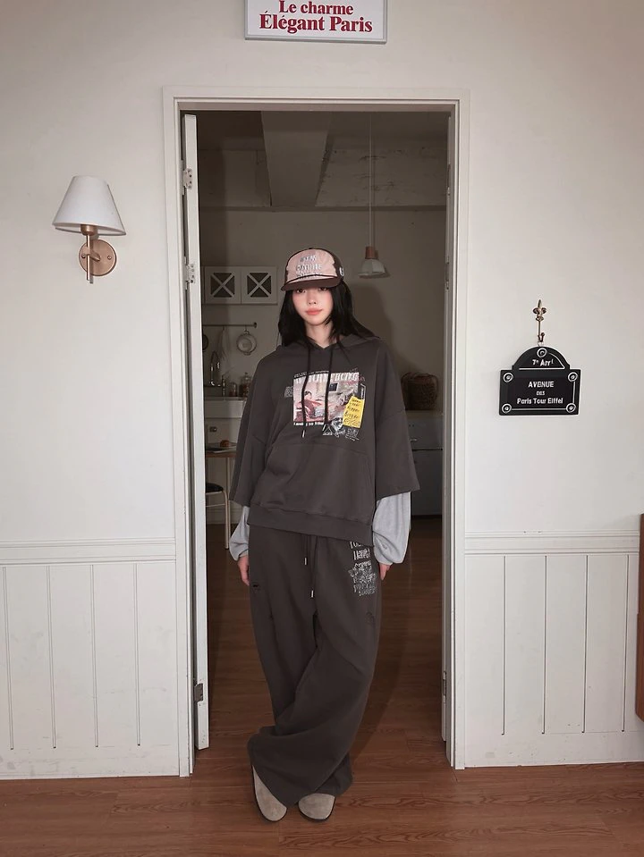 Dream Waffle Sleeve Hoodie by Sugar Case for Women - view 5