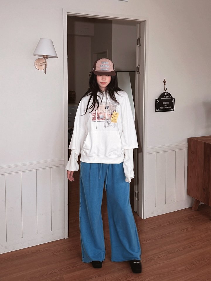Dream Waffle Sleeve Hoodie by Sugar Case for Women - view 7