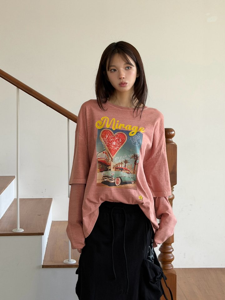 Mirage Layered Tee by Sugar Case for Women - view 4