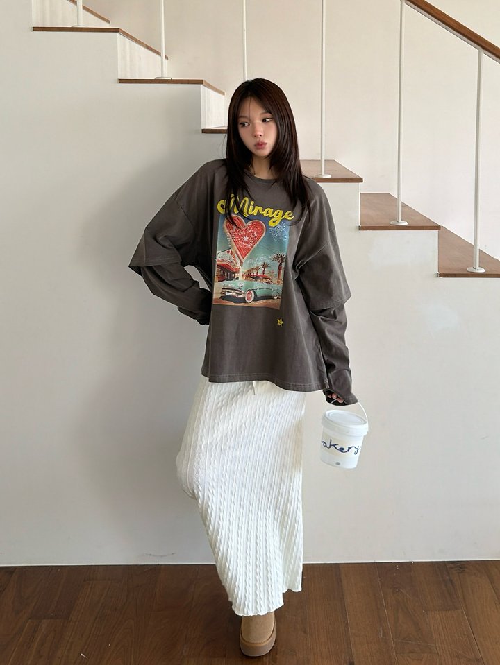 Mirage Layered Tee by Sugar Case for Women - view 6