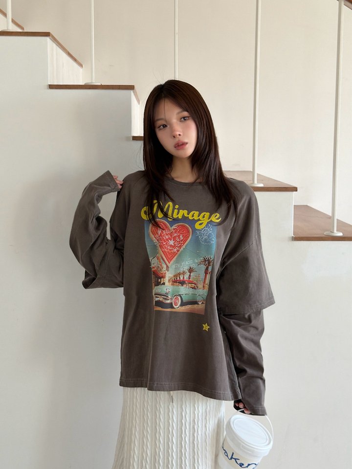 Mirage Layered Tee by Sugar Case for Women - view 8