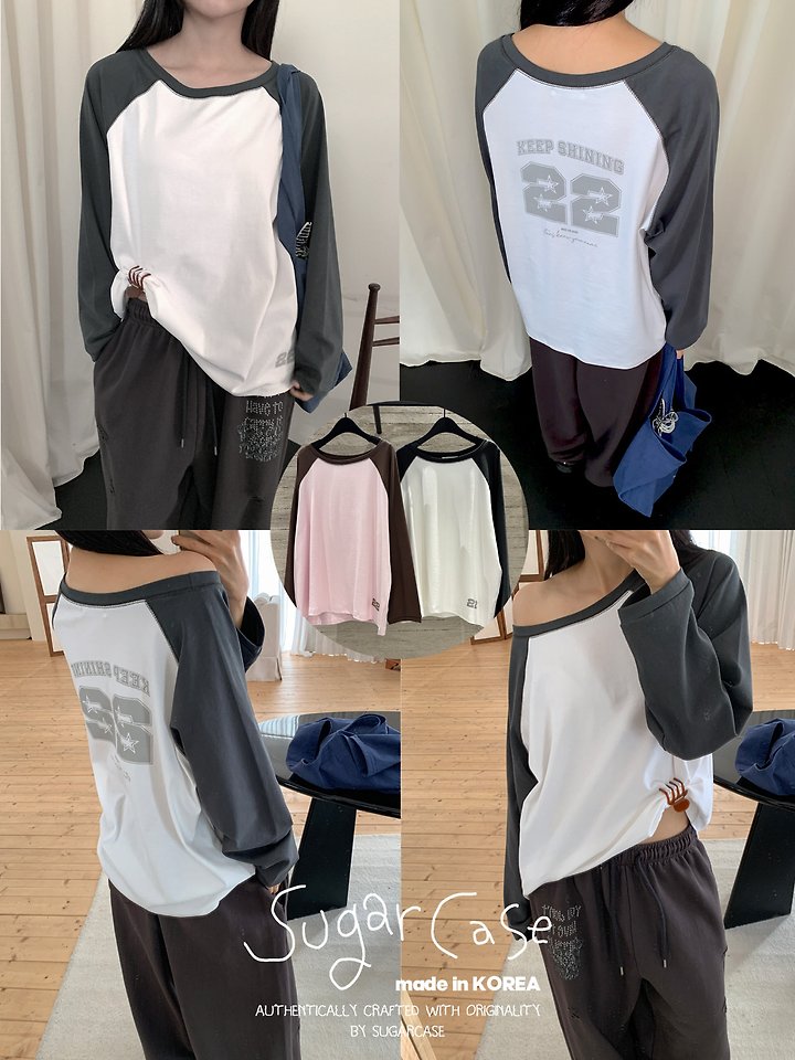 Number Raglan Tee by Sugar Case for Women - view 1