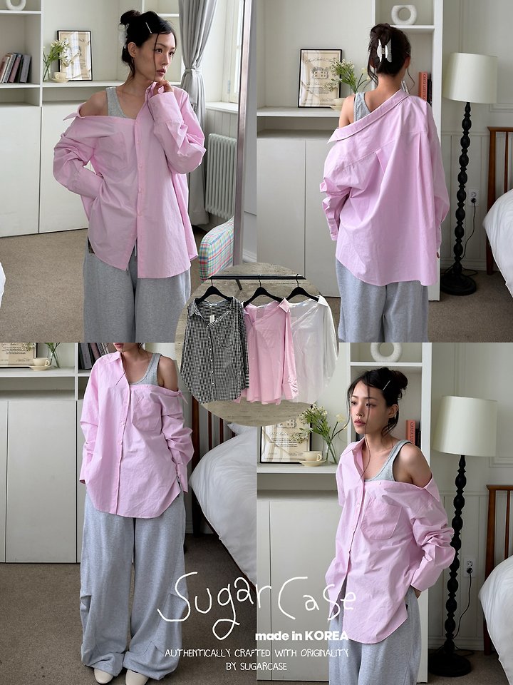 Unbalance Off Shirt by Sugar Case for Women - view 2