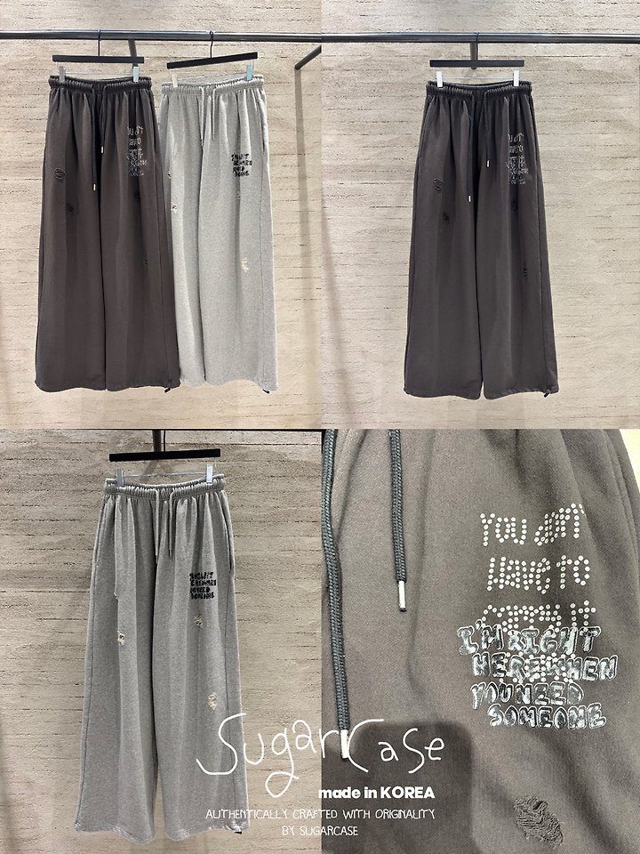 Glitter Damange Pants by Sugar Case for Women - view 2