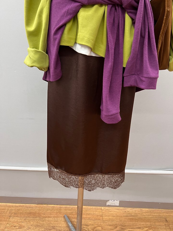 Satin Lace Skirt by The Fine.b for Women - view 2