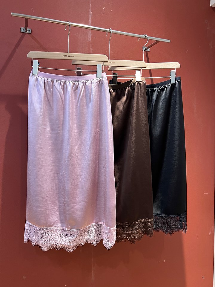 Satin Lace Skirt by The Fine.b for Women - view 5