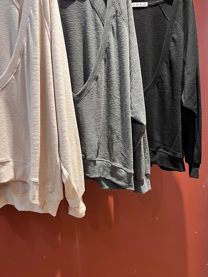 Slub V Sweatshirt by The Fine.b for Women - view 10