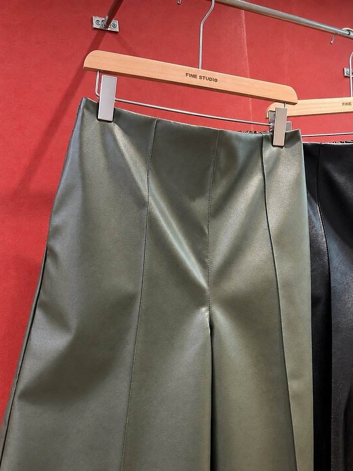 Faux Leather 8-Part Pants by The Fine.b for Women - view 1
