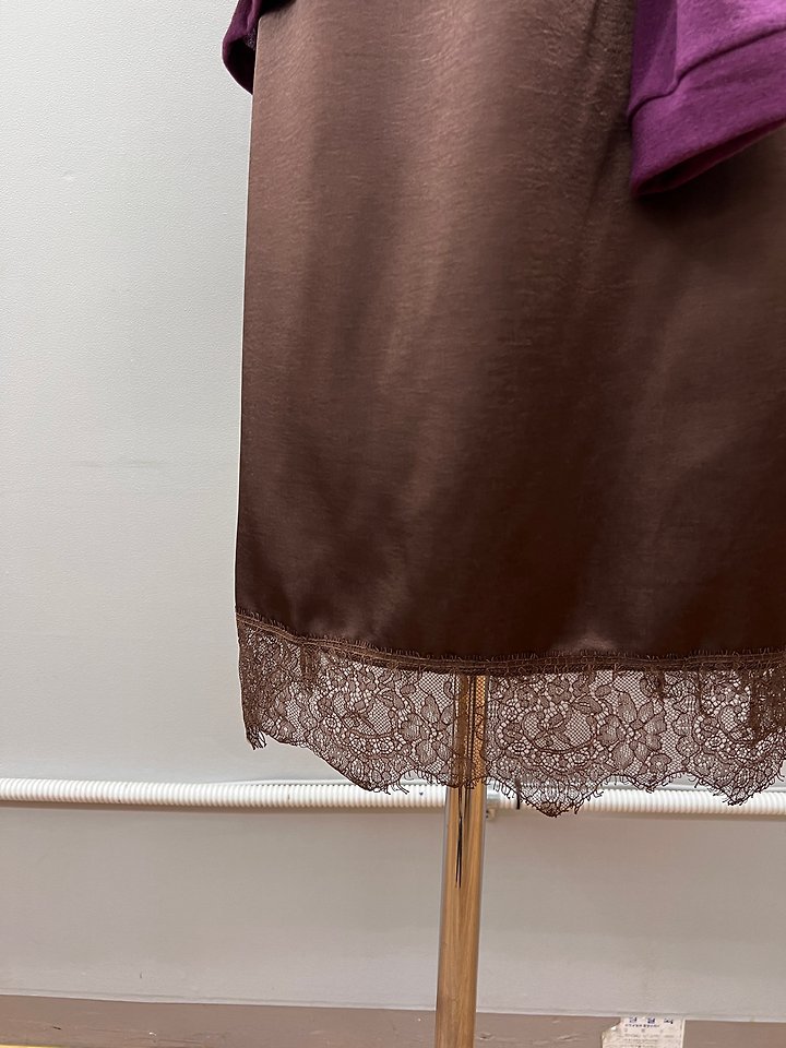 Satin Lace Skirt by The Fine.b for Women - view 1