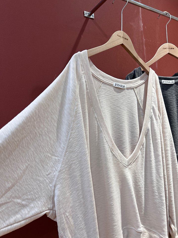 Slub V Sweatshirt by The Fine.b for Women - view 9