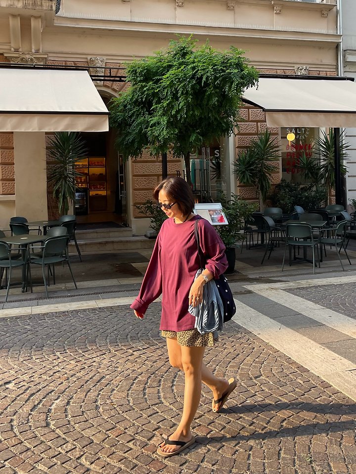Yogurt Boxy Tee by The Fine.b for Women - view 5