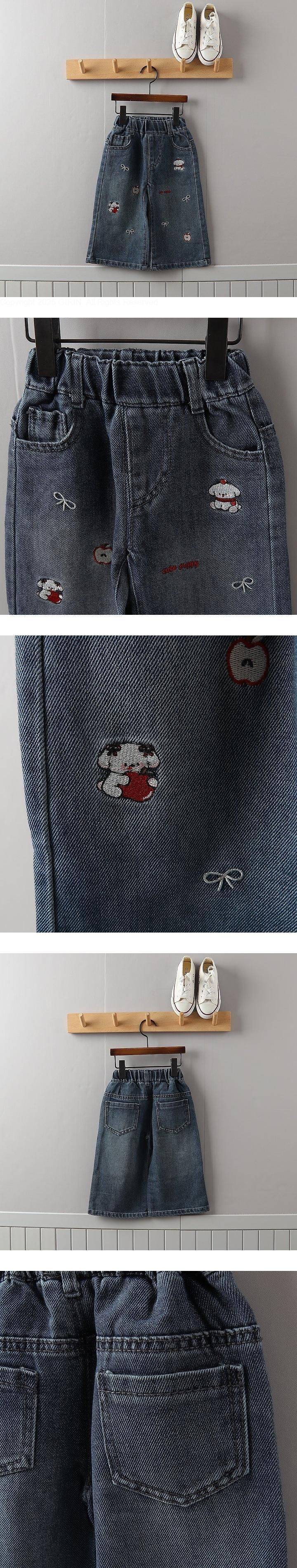 Dog Ribbon Denim Pants by Tony for Child - view 1