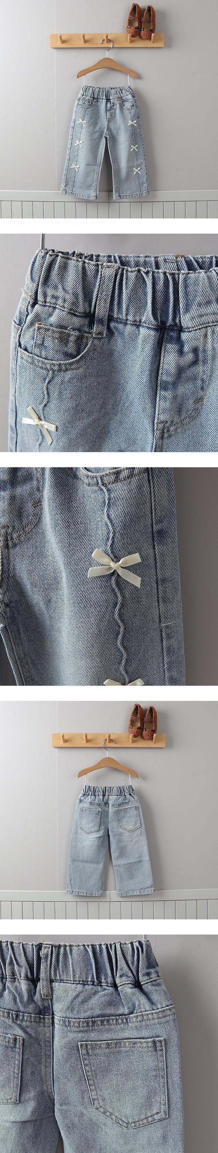Line Ribbon Denim Pants by Tony for Child - view 1