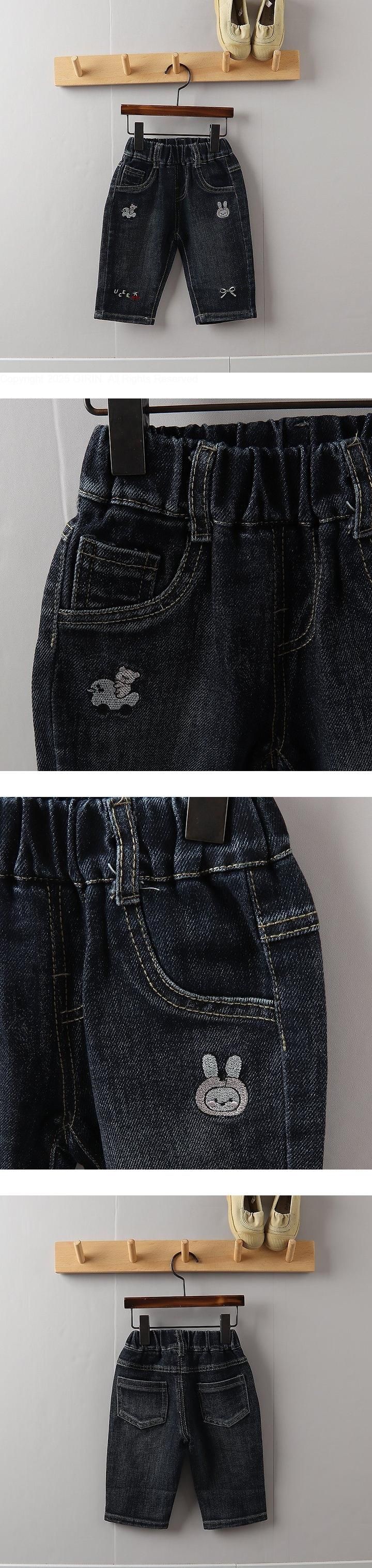 Baby Embroidered Denim Pants by Tony for Child - view 1
