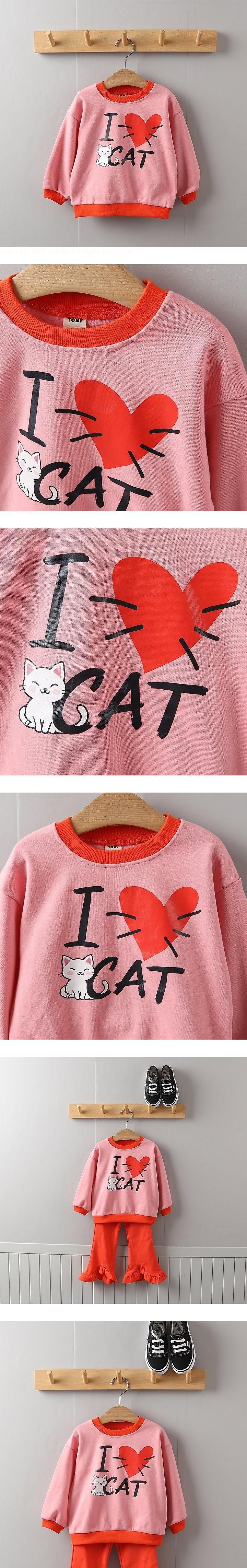 Love Cat Sweatshirt by Tony for Child - view 1