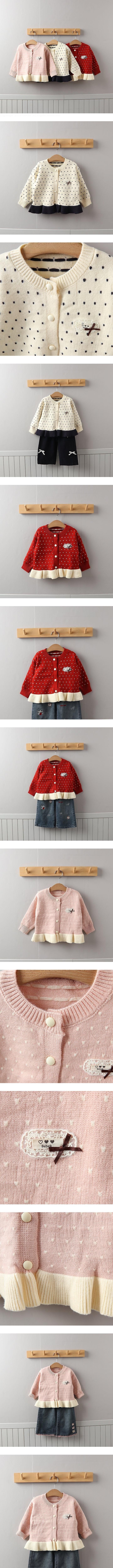 Dot Knit Cardigan by Tony for Child - view 1